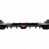 Diffuser Πίσω Προφυλακτήρα Για Mercedes-Benz C-Class W205 14-20 Sedan Brabus Look Με Μαύρες Μπούκες - Image 4