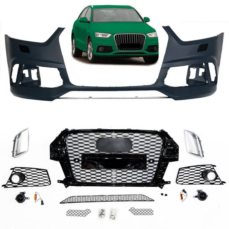 Kimpiris - Μπροστινός Προφυλακτήρας Για Audi Q3 8U Pre-Facelift 2011-2015 RSQ3 Look Με Μάσκα