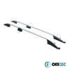 Kimpiris - Μπάρες Οροφής Railing Για Citroën Berlingo 2019- MVN K9 / Fiat Doblo 2022- MVN K9 / Opel Combo 2019- MVN V / Peugeot Partner 2019- MVN K9/ Toyota Proace City Cargo 2019- VAN I Ασημί 2 Τεμάχια