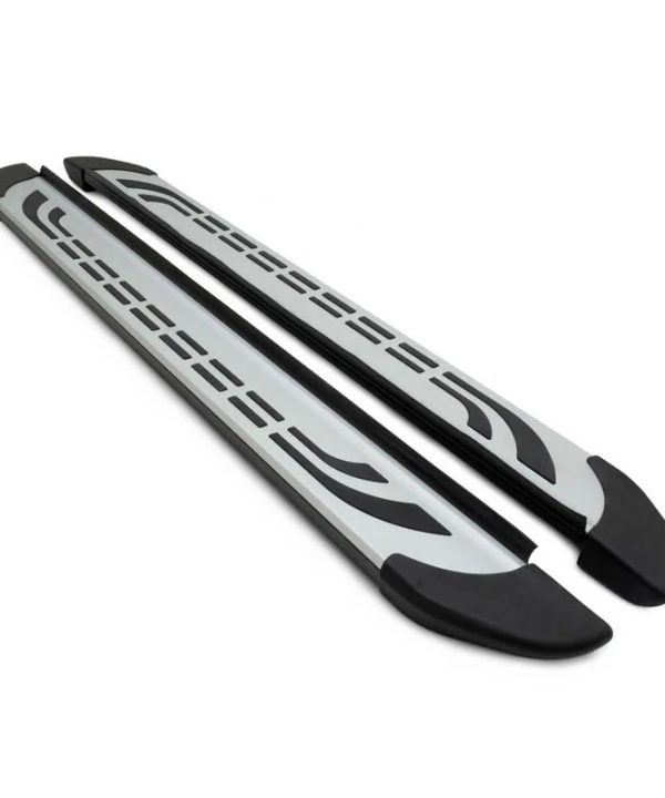 Kimpiris - Πλαινά Σκαλοπάτια FABA (Silver-Black-193cm) 2 Τεμάχια Αλουμινίου Χωρίς Βάσεις