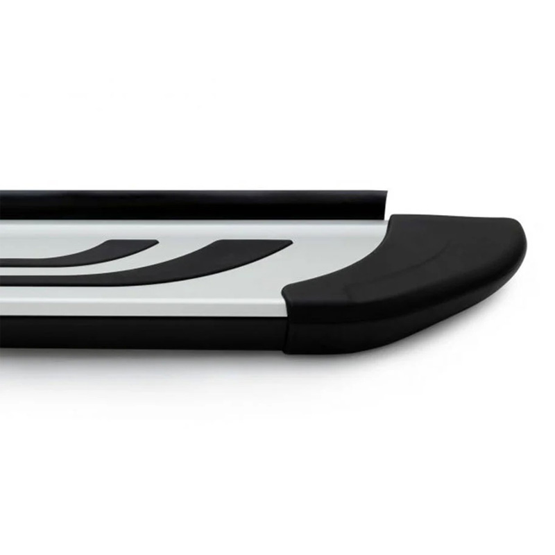 Πλαινά Σκαλοπάτια FABA (Silver-Black-260cm) 2 Τεμάχια Αλουμινίου Χωρίς Βάσεις - Image 3