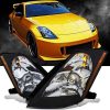 Kimpiris - Μπροστινά Φανάρια Set Για Nissan 350Z 03-05 Projector Μαύρα H7/H1 Manual