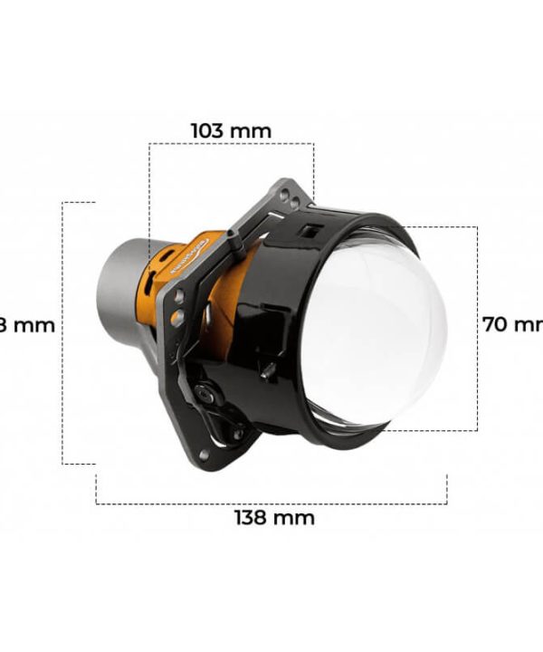 Alternative view of Προτζέκτορες Φαναριών Bi-Led Για Retrofit 3.0" AFS MAX 60W / 70W 2 Τεμάχια
