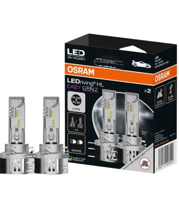 Kimpiris - Λάμπες Led H15 Osram LEDriving HL Easy Gen2 12volt 23/3watt 1250/250lm 6500k 2 Τεμάχια