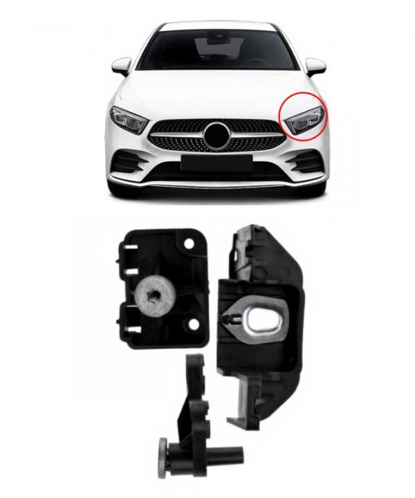 Kimpiris - Βάσεις Επισκευής Αριστερού Φαναριού Για Mercedes-Benz A-Class W177 18+ / CLA C118/W118 19+ 3 Τεμάχια