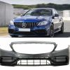 Kimpiris - Μπροστινός Προφυλακτήρας Για Mercedes-Benz C-Class W205 S205 A205 C205 Limousine T-Model Coupe Cabriolet 14-21 Amg C63s Facelift Look
