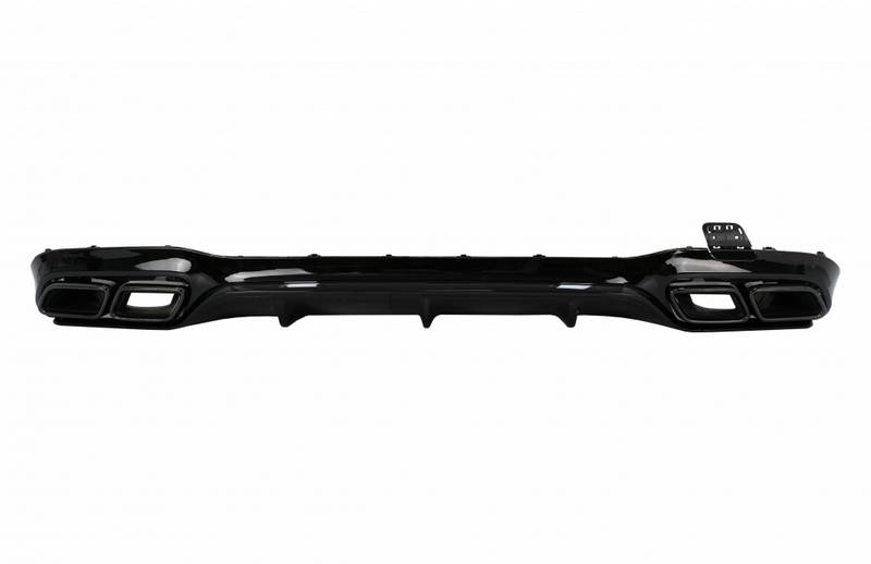 Kimpiris - Diffuser Πίσω Προφυλακτήρα Για Mercedes-Benz E-Class W213 16-19 Με Amg Line Προφυλακτήρα Μαύρο Amg 63 Look Με Μαύρες Μπούκες