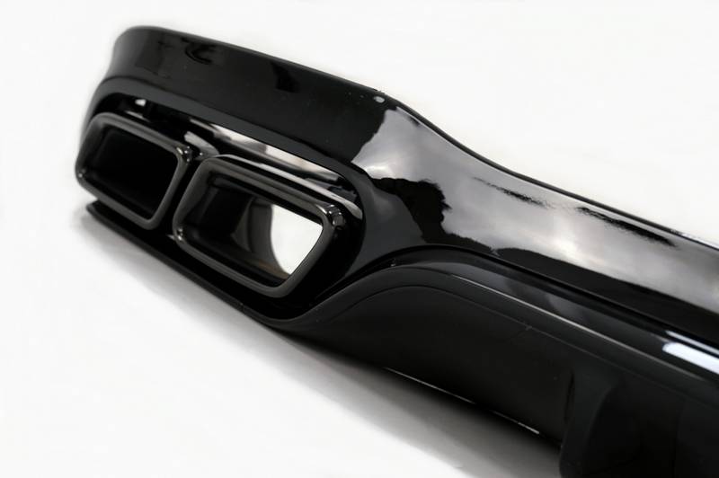 Diffuser Πίσω Προφυλακτήρα Για Mercedes-Benz E-Class W213 16-19 Με Amg Line Προφυλακτήρα Μαύρο Amg 63 Look Με Μαύρες Μπούκες - Image 5