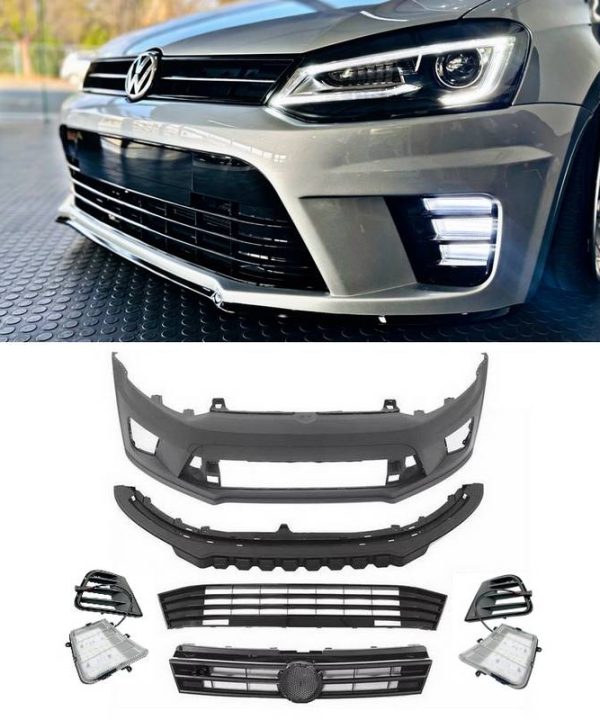 Kimpiris - Μπροστινός Προφυλακτήρας Για VW Polo 6R (2009-2017) WRC Look Με Μάσκα & Led Προβολείς