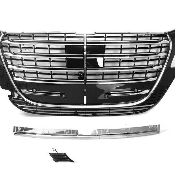 Kimpiris - Μάσκα Για Mercedes-Benz Vito W447 / W448 24+ Amg Look Χρώμιο/Μαύρο 1 Τεμάχιο