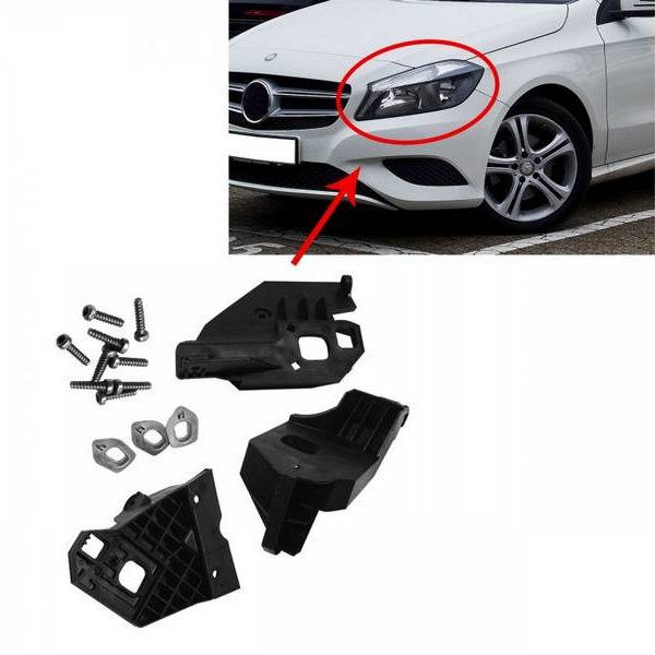 Kimpiris - Βάσεις Επισκευής Αριστερού Φαναριού Για Mercedes-Benz A-Class W176 12-18 3 Τεμάχια