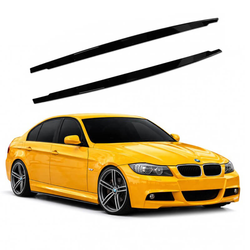 Kimpiris - Πρόσθετα Πλαινά Μασπιέ Για Bmw 3 E90/E91 05-11 E92/E93 06-14 Γυαλιστερό Μαύρο Από Abs Πλαστικό 2 Τεμάχια