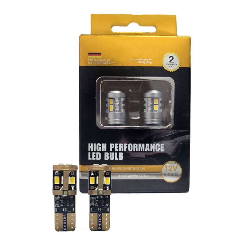 Kimpiris - Λάμπες Led T10 12Volt 5W 6000k Λευκό Φως Full Canbus 2 Τεμάχια