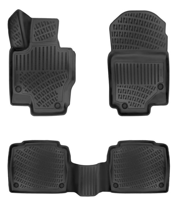 Kimpiris - Πατάκια Σκαφάκια 3D Από Λάστιχο TPE Για Mercedes-Benz GLE-Class SUV V167 19+ Rizline 4 Τεμάχια Μαύρα