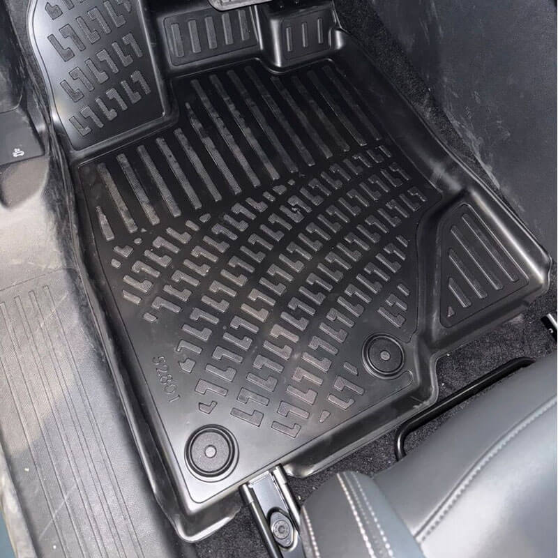 Πατάκια Σκαφάκια 3D Από Λάστιχο TPE Για Peugeot e-3008 2024- Rizline 4 Τεμάχια Μαύρα - Image 4