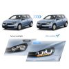 Μπροστινά Φανάρια Set Για Vw Golf VΙ (6) 08-12 DRL U-Type & Dynamic Φλας & Devil Eye Μαύρα H7/H7 Με Μοτέρ VLand - Image 2