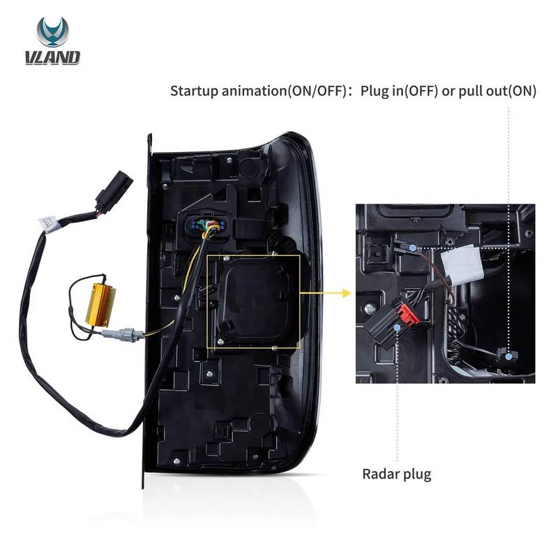 Πισινά Φανάρια Set Για Ford Ranger T9 2022+ Full Led Φιμέ VLand - Image 4