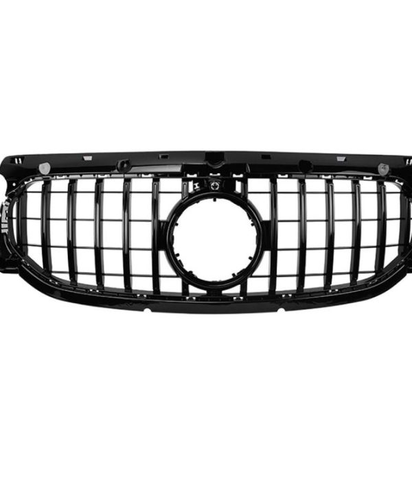 Kimpiris - Μάσκα Για Mercedes-Benz GLA H247 20-23 Standard Προφυλακτήρα GT Panamericana Look Γυαλιστερή Μαύρη 1 Τεμάχιο