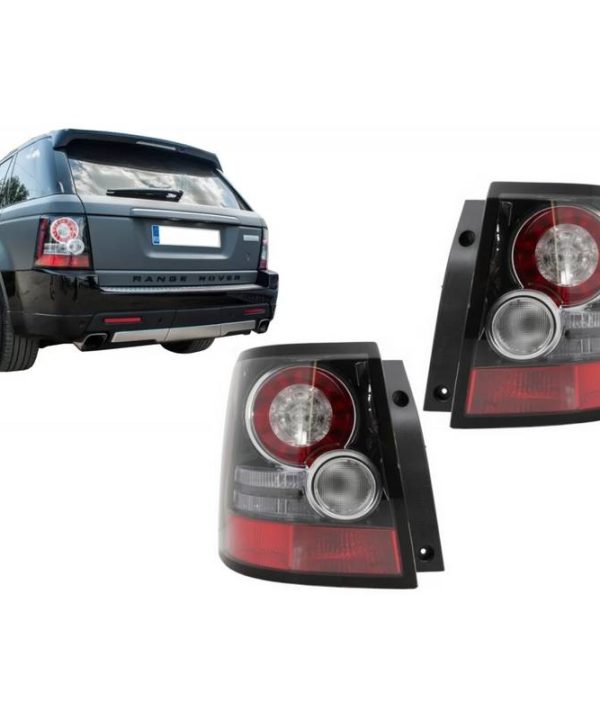 Kimpiris - Πισινά Φανάρια Set Για Land Rover Range Rover Sport L320 (2005-2013) Facelift Autobiography Design Black / Clear 2 Τεμάχια