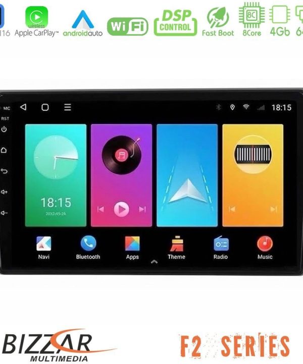 Kimpiris - Bizzar F2 Series 8Core Android16 4+64GB  Toyota Avensis T25 02/2003–2008 Navigation Multimedia Tablet 9"