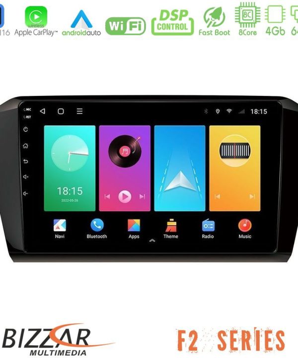 Kimpiris - Bizzar F2 Series 8Core Android16 4+64GB  VW Passat Navigation Multimedia Tablet 10"