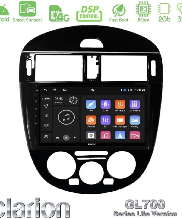 Kimpiris - Clarion GL700 Lite Series 8Core Android ClarionOS 2+32GB Nissan Pulsar 2015-2018 (Manual A/C) Navigation Multimedia Tablet 9" Με Carplay & Android Auto