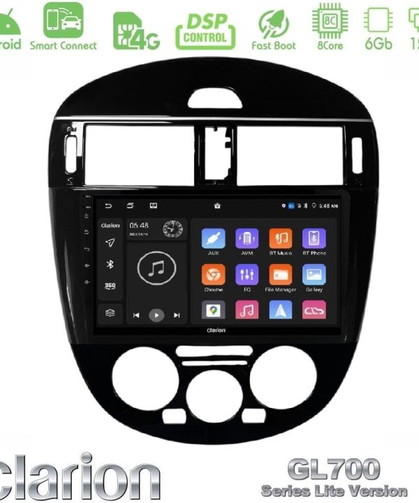 Kimpiris - Clarion GL700 Lite Series 8Core Android ClarionOS 6+128GB Nissan Pulsar 2015-2018 (Manual A/C) Navigation Multimedia Tablet 9" Με Carplay & Android Auto