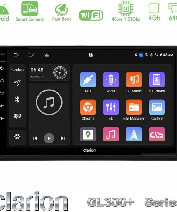 Kimpiris - Clarion GL300+ Series 4Core Android ClarionOS 4+64GB  Honda WR-V 2024-> Navigation Multimedia Tablet 10"
