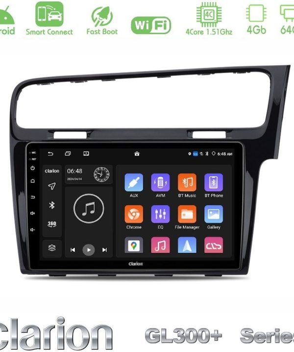 Kimpiris - Clarion GL300+ Series 4Core Android ClarionOS 4+64GB  VW GOLF 7 RHD Navigation Multimedia Tablet 10"