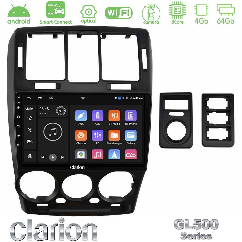 Kimpiris - Clarion GL500 Series 8Core Android ClarionOS 4+64GB Hyundai Getz 2002-2009 Navigation Multimedia Tablet 9"