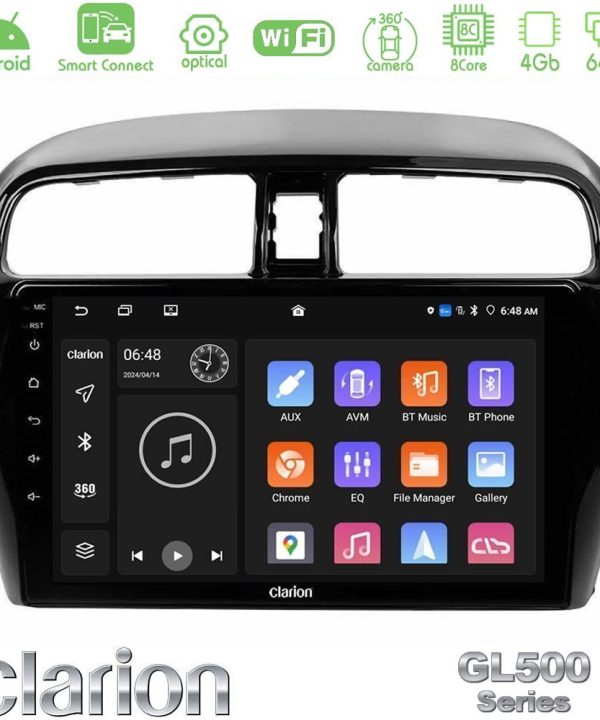 Kimpiris - Clarion GL500 Series 8Core Android ClarionOS 4+64GB  Mitsubishi Space Star 2013-2016 Navigation Multimedia Tablet 9"