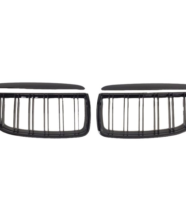 Alternative view of Καρδιές Μάσκας Για Bmw 3 E90 /E91 05-08 M4 Look Με Διπλή Γρίλια Μαύρο Γυαλιστερό 4 Τεμάχια
