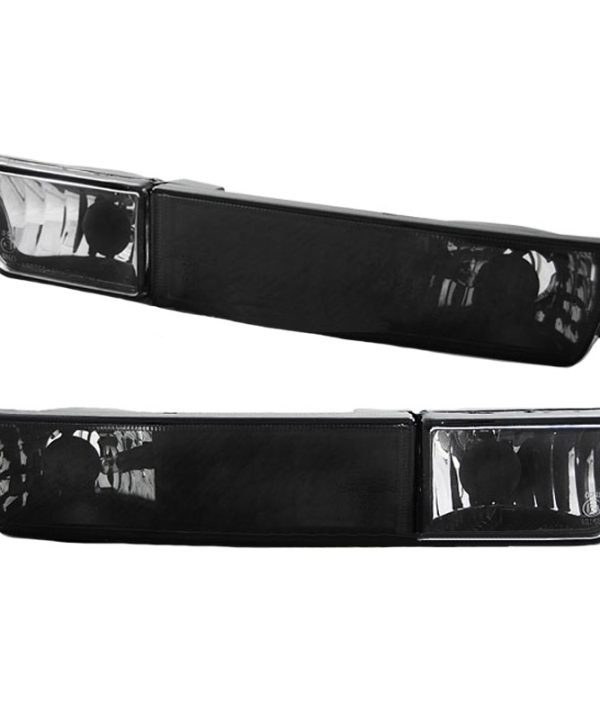 Kimpiris - Μπροστινά Φλας Για Vw Golf 3 91-98 / Vento 92-98 Με Προβολάκι Μαύρα 4 Τεμάχια