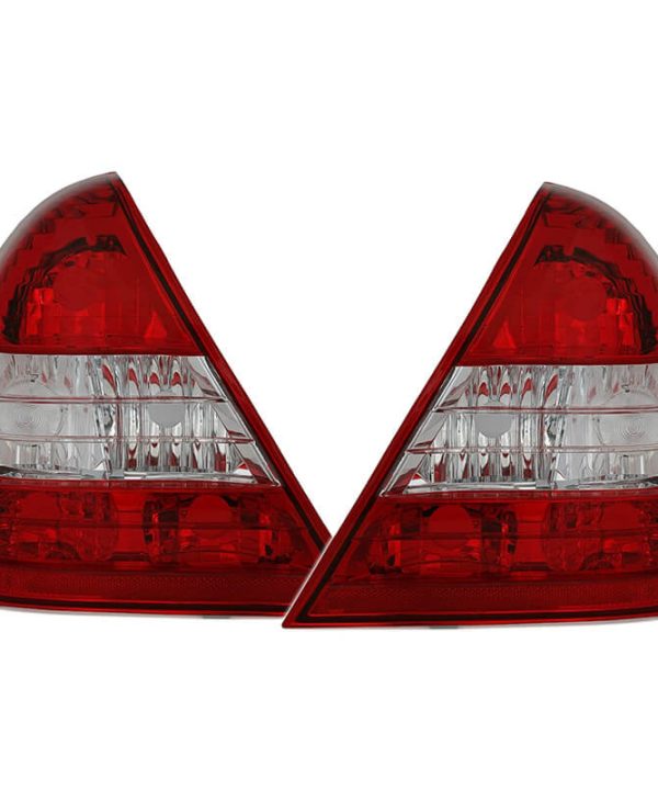 Kimpiris - Πισινά Φανάρια Set Για Mercedes-Benz C-Class W202 93-00 Red/Crystal Eagle Eyes