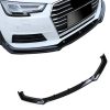 Kimpiris - Μπροστινό Spoiler Για Audi A4 B9 15-19 Γυαλιστερό Μαύρο 3 Τεμάχια