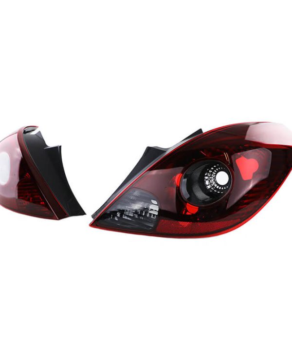 Alternative view of Πισινά Φανάρια Set Για Opel Corsa D 3D 06-14 OPC Look Κόκκινο/Φιμέ TYC