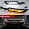 Kimpiris - DRL Set Για VW Golf VII (7) 13-17 Με Απλό Προφυλακτήρα DRL & Φλας Dynamic 2 Τεμάχια