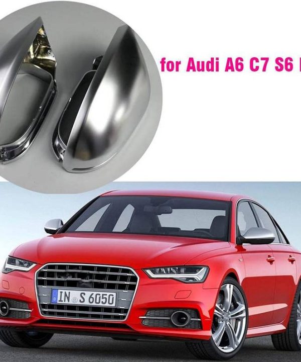 Kimpiris - Καπάκια Καθρεφτών Για Audi A6 4G C7 11-18 RS6 Look Καβούκια Aluminium Με Lane Assist 2 Τεμάχια