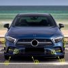Kimpiris - Splitters Μπροστινού Προφυλακτήρα Για Mercedes-Benz A-Class W177 19+ Amg Line Έκδοση Γυαλιστερό Μαύρο 7 Τεμάχια