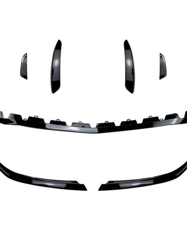 Alternative view of Splitters Μπροστινού Προφυλακτήρα Για Mercedes-Benz A-Class W177 19+ Amg Line Έκδοση Γυαλιστερό Μαύρο 7 Τεμάχια