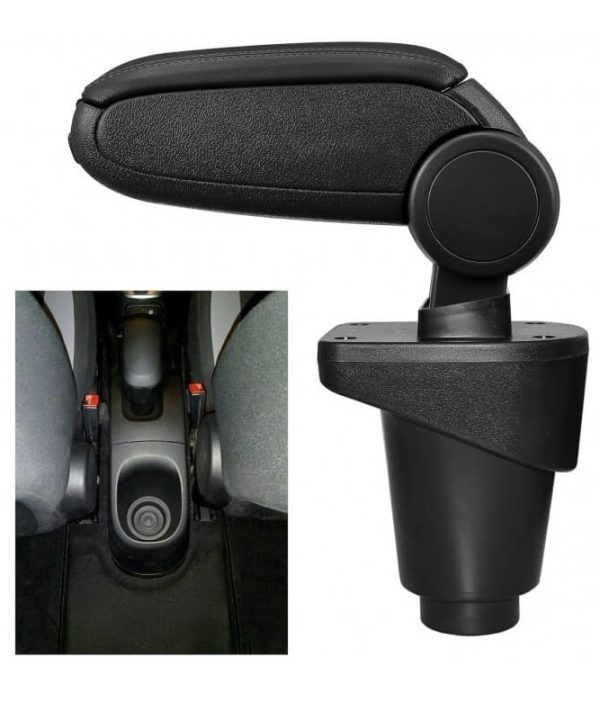 Kimpiris - Κονσόλα Χειροφρένου Τεμπέλης  "Oem" Design Για Fiat 500 L 2012-2018 Υφασμάτινη Μαύρο Χρώμα