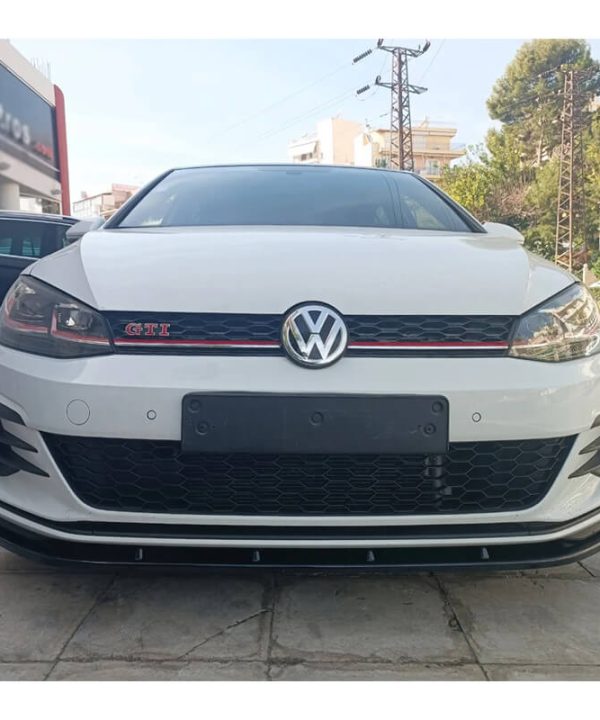 Alternative view of Μπροστινό Spoiler Για VW Golf VII (7.5) 17-20 GTI Έκδοση Μαύρο Γυαλιστερό Χρώμα Από Abs Πλαστικό Α Ποιότητα