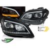 Kimpiris - Μπροστινά Φανάρια Set Για Mercedes-Benz ML-Class W164 09-11 DRL Tube Lights Dynamic Φλας W166 Look Μαύρα H9/H1 Με Μοτέρ JunYan