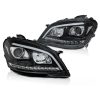 Μπροστινά Φανάρια Set Για Mercedes-Benz ML-Class W164 09-11 DRL Tube Lights Dynamic Φλας W166 Look Μαύρα H9/H1 Με Μοτέρ JunYan - Image 2