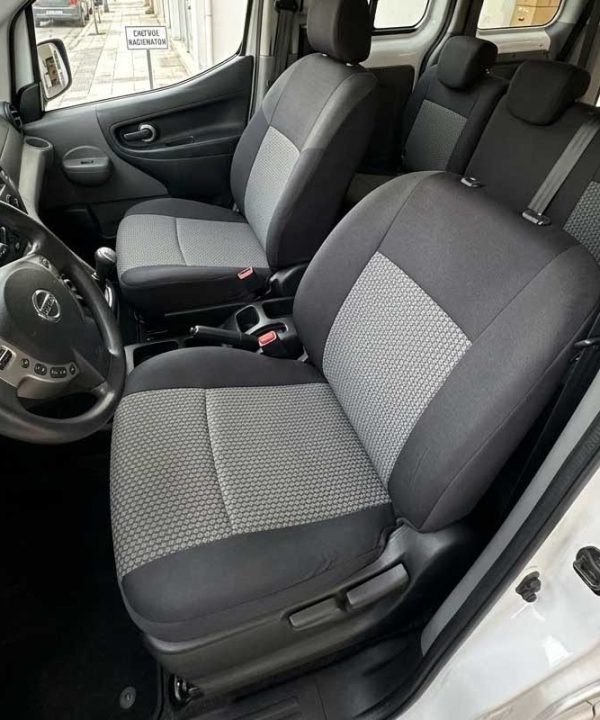 Kimpiris - Καλύμματα Αυτοκινήτου Υφασμάτινα Για Nissan Evalia 7ΘΕΣΙΟ 2014-2017 19 Τεμαχίων Μαύρο με Γκρι