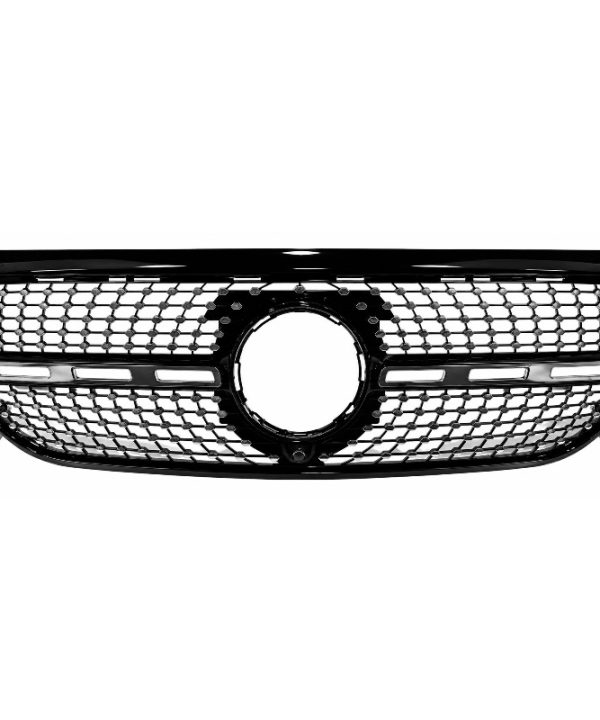 Kimpiris - Μάσκα Για Mercedes-Benz GLB X247 19-23 Standard / Progressive / Style Diamond Look Χρώμιο/Μαύρο 1 Τεμάχιο