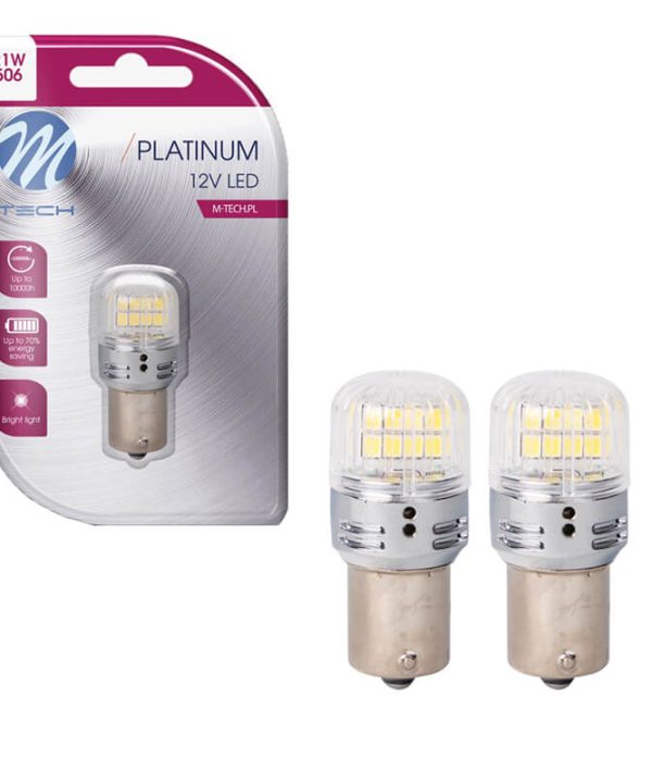 Kimpiris - Λάμπες Led P21W BA15S Μονοπολικές 1156 16x2835SMD 12-30V Λευκό Φως Canbus 2 Τεμάχια