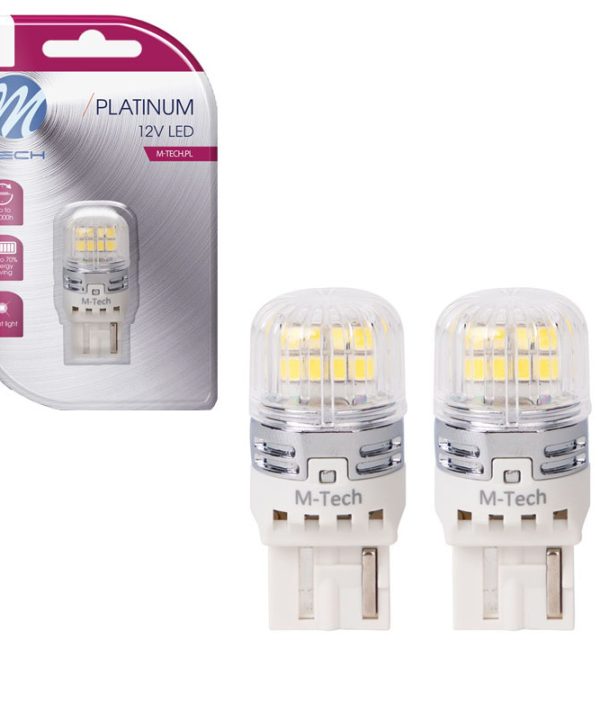 Kimpiris - Λάμπες Led T20 W21W Μονοπολικές M-TECH Platinum LB873W-01B 7505 16x2835SMD 12-30V Canbus White 2 Τεμάχια