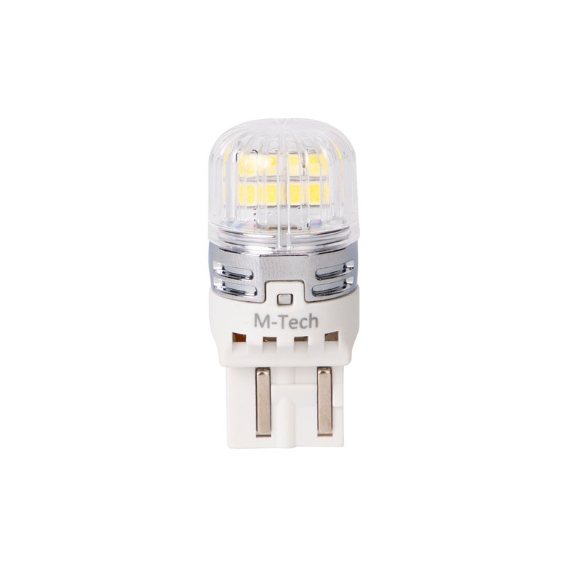 Λάμπες Led T20 W21/5W Διπολικές M-TECH Platinum LB874W-01B 7515 16x2835SMD 12-30V Canbus White 2 Τεμάχια - Image 2