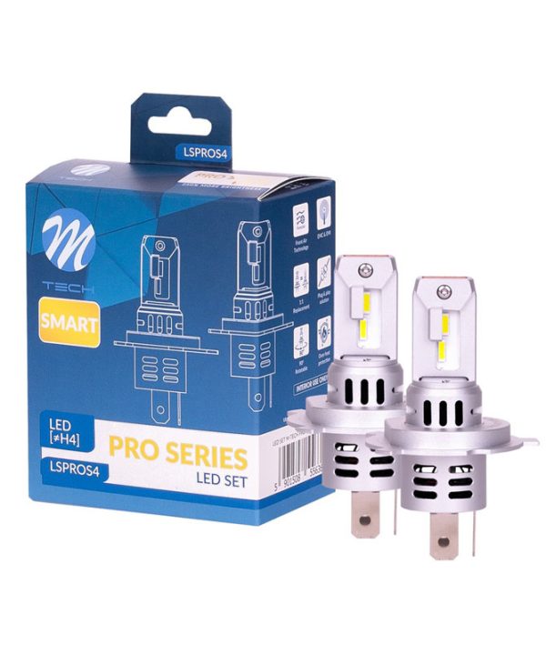 Kimpiris - Λάμπες Led H4 M-Tech LSPROS4 12volt 52watt Smart Pro Series 6000k 2 Τεμάχια